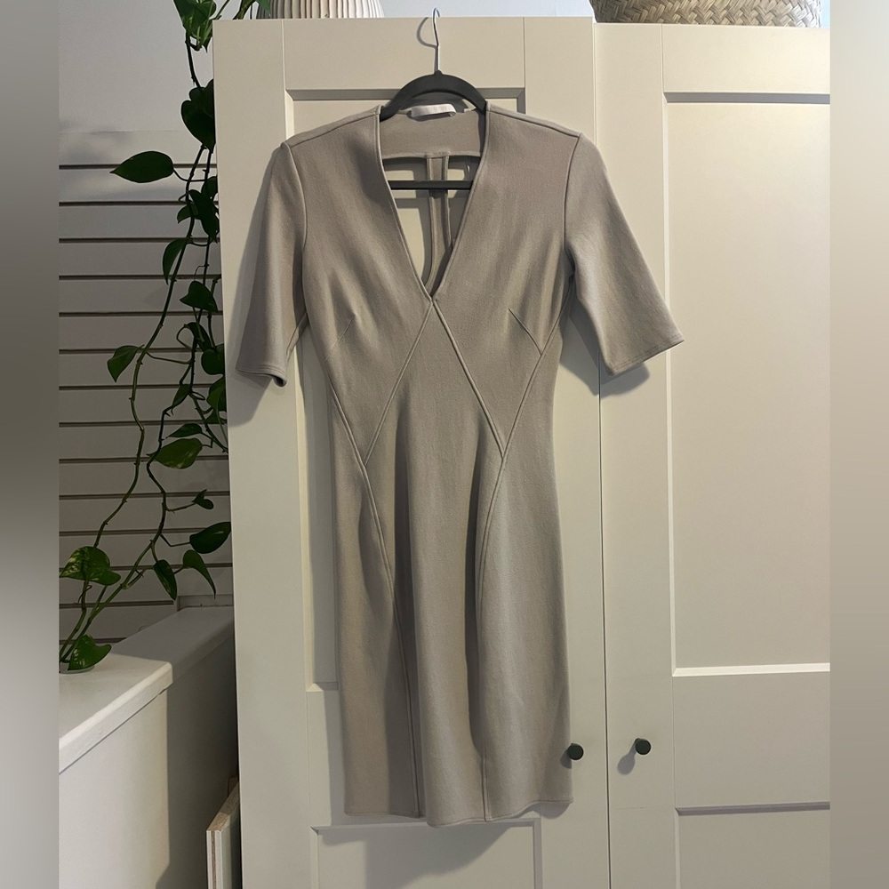 Helmut Lang Gray Mini Dress